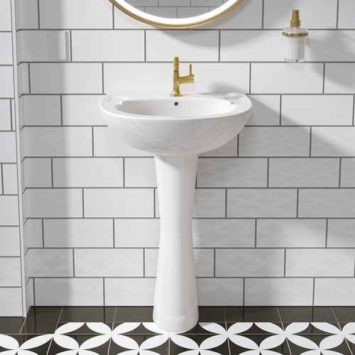 Bathroom pedestal sink - pedestal, 20